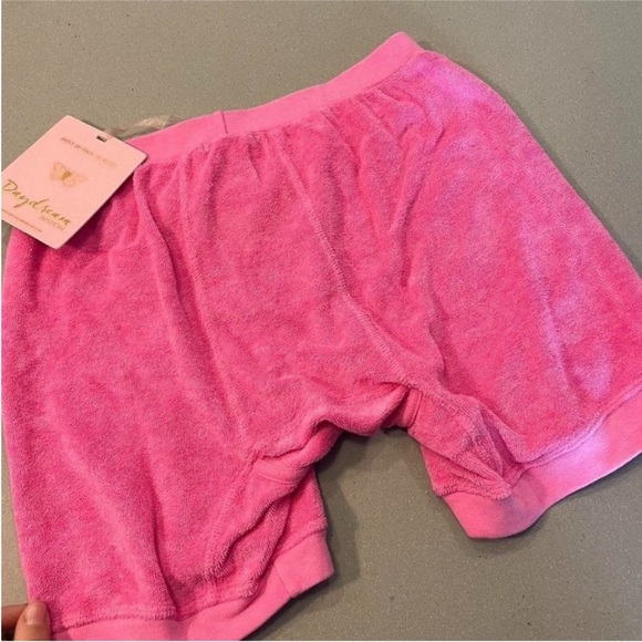 NWT REVOLVE Daydream Nation Love Hurts Boxers Terrycloth Hot Pink XS - Picture 4 of 5